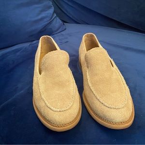 Susina Andy Welt Suede Loafers Tan Beige